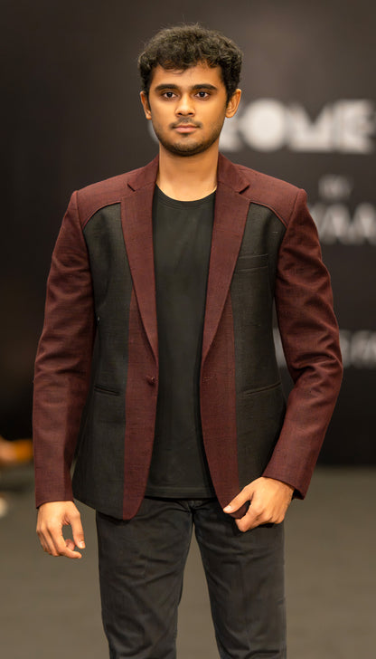 Dual-Tone Structured Blazer